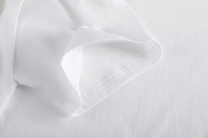 Cotton T Shirts men Five Half Sleeve Women Summer T-shirt Loose Short-sleeved Casual Basic Shirt O Neck Solid Color Oversize - MANDOTOS