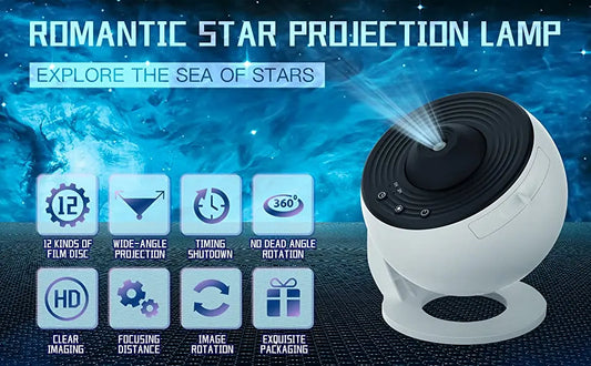 13 in 1 Star Projector, Planetarium Galaxy Projector for Bedroom, Aurora Projector, Night Light Projector for Kids Adults - MANDOTOS