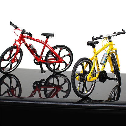 Creative Alloy Bicycle Model Ornament Mini Metal Bike Toy Collectible