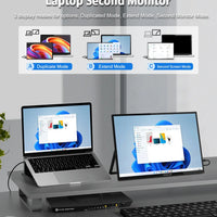 ZEUSLAP 18.5" Touch Screen Portable Monitor 100Hz 100% sRGB With Screen Holder Stand For Laptop Phone Xbox PS4 PS5 Switch