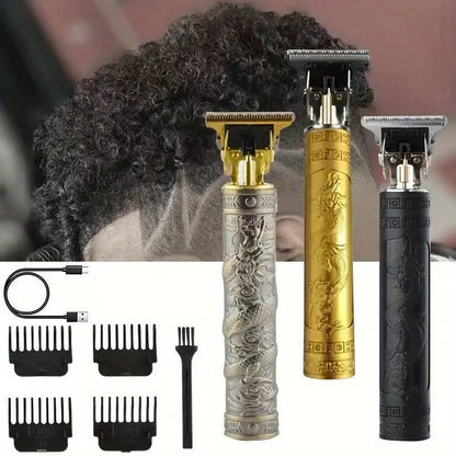 High-Power Electric Clippers Designed for Barbershops, Ideal for Shaving And Trimming with USB Charging. - MANDOTOS