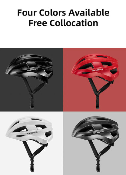 ROCKBROS Bicycle Light Helmet MTB Road USB Warning Rear Light Cycling Helmet EPS PC Intergrally-molded Safety Bike Helmet - MANDOTOS