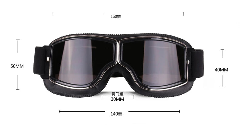 Retro Windproof Motorcycle Glasses - Enjoy the Open Road in Style! 🏍️ - MANDOTOS