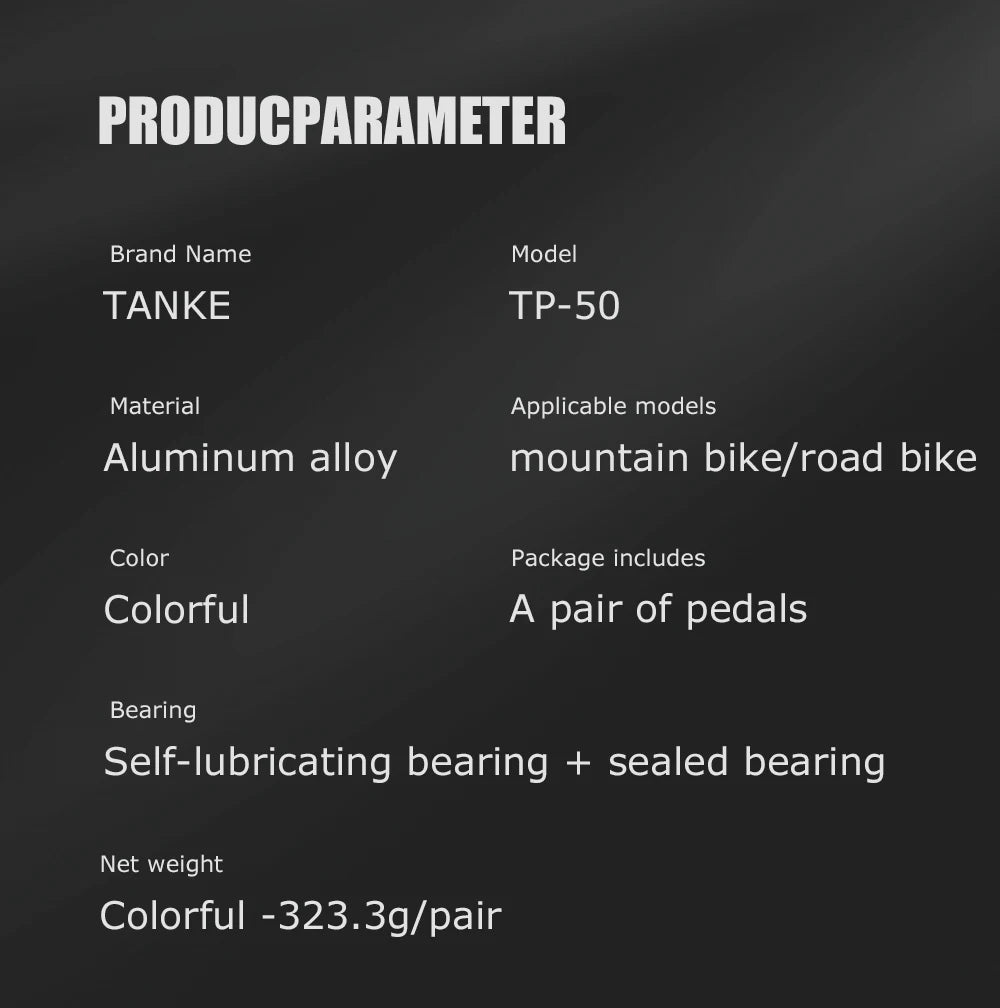 TANKE TP-50 Pedals Sepeda MTB Aluminum Alloy Non-slip Bicycle Pedal Bicycle Pedal Bicycle pedal