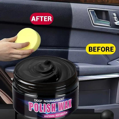 Universal Leather and Plastic Repair Polishing Wax - Automotive interior reconditioning cream for leather/plastic/rubber care - MANDOTOS