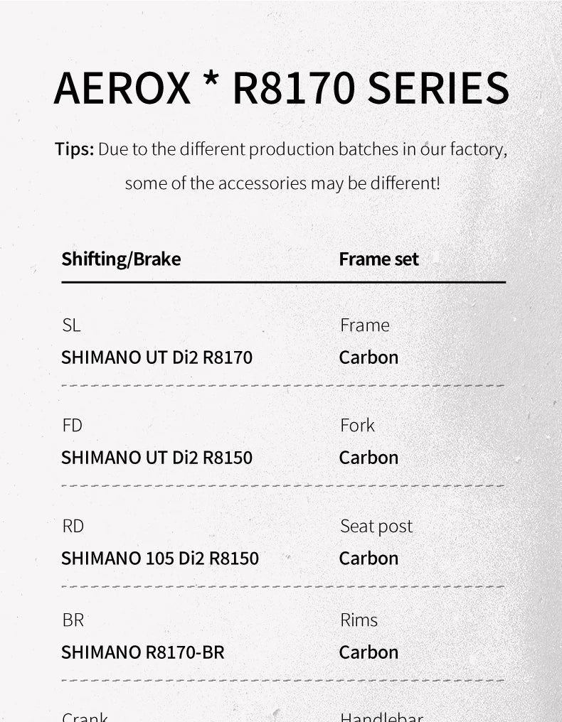 SAVA AEROX SLR8 Full Carbon Fiber Racing Grade Road Bike E-Shift Road Bike with SHIMAN0 ULTEGRA 8170 Di2 Kit UCI+CE Approved