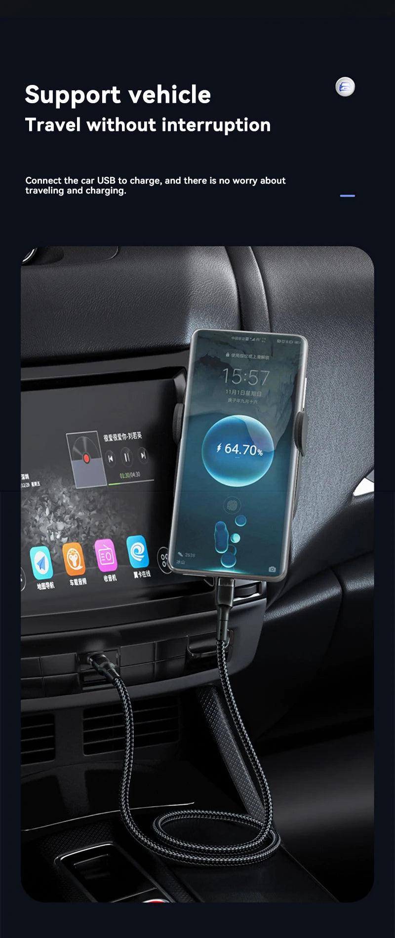 Xiaomi 120W Fast Charger PD Quick Charging High Quality USB C TO USB Type C Cable For iPhone 15 Plus Pro Max Samsung S24 - MANDOTOS