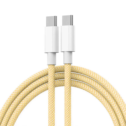Usb C to Type C Fast Charging PD 60W Mobile Phone Date Cable For Iphone15 Android Samsung Huawei Type C Braided Charger Cable - MANDOTOS