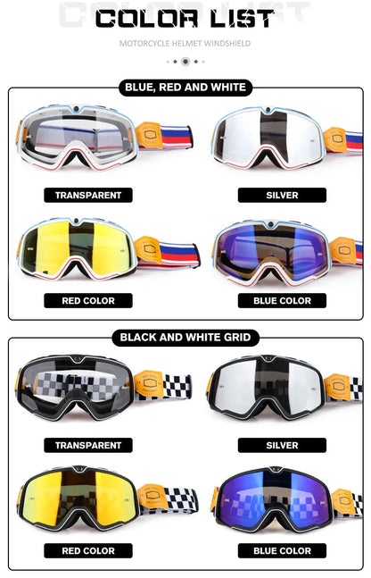 Retro Bicycles Goggles - Stylish, Functional, & UV Protection for All Seasons! 🚴♀️🕶️ - MANDOTOS