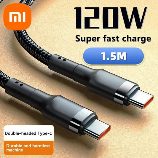 Xiaomi 120W Fast Charger PD Quick Charging High Quality USB C TO USB Type C Cable For iPhone 15 Plus Pro Max Samsung S24 - MANDOTOS