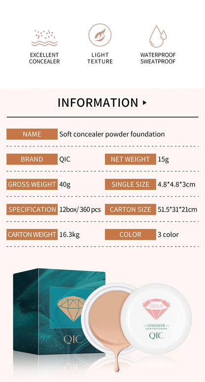 High Coverage Concealer Cover Anti Dark Circle Freckle Long-lasting Waterproof Foundation BB Cream for Face Makeup Base Cosmetic - MANDOTOS