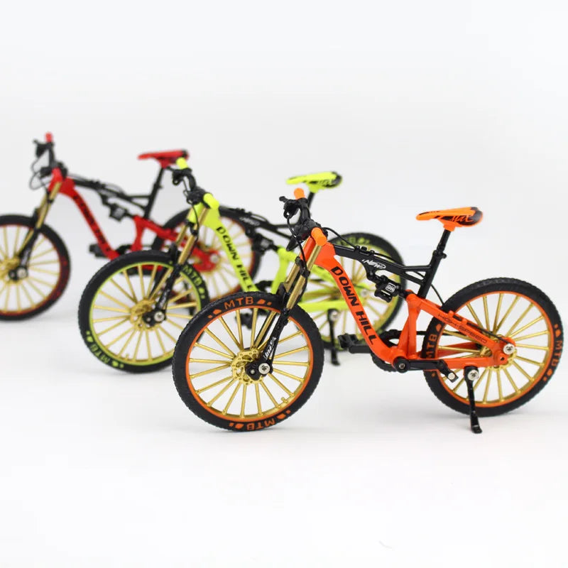 Creative Alloy Bicycle Model Ornament Mini Metal Bike Toy Collectible