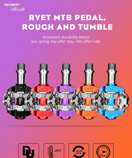 RYET MTB Clipless Pedals: Ultimate grip and control for your mountain biking adventures! 🚵🏼♂️ - MANDOTOS