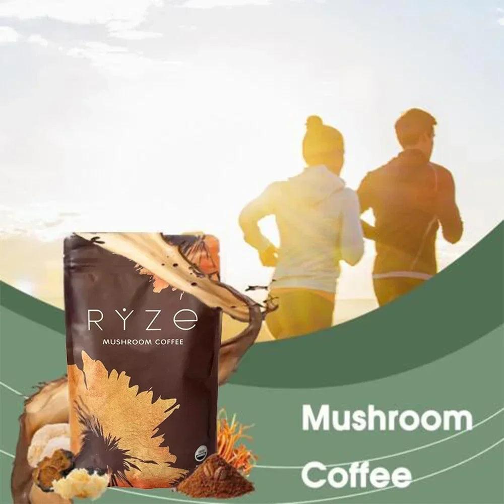 Organic Mushroom Coffee - Shiitake, Cordyceps, Supports Immune, Focus, Concentration, Stress, Digestion & Energy - 180 G - MANDOTOS