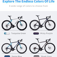 SAVA 2025NEW HAWKEYE SLR7 Carbon Fiber Road Bike with Shimano 105 DI2 R7170 Component Hydraulic Discs, Complete Adult Racing Set