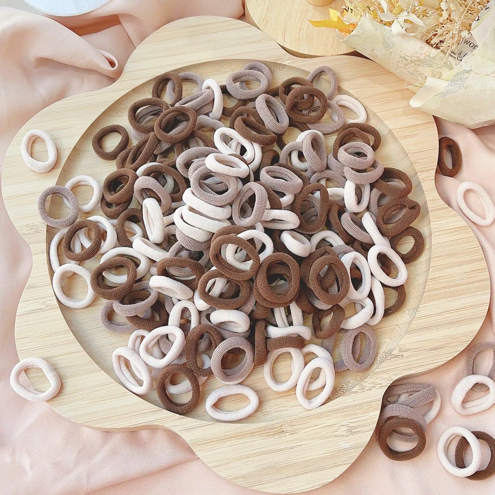 20/50pcs Kids Elastic Hair Bands Girls Sweets Scrunchie Rubber Band for Children Hair Ties Clips Headband Baby Hair Accessories - MANDOTOS