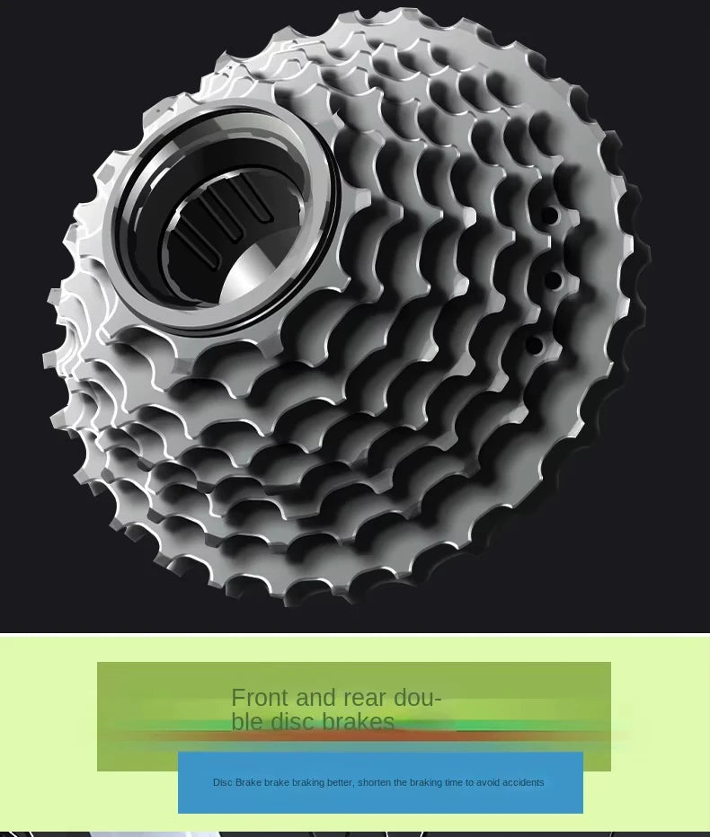 2025 New Road Bike 7/24 Speed Corner Handle Road Racing Bicycle Dual Disc Brake Lightweight Outdoor bicicleta Adult Teenagers