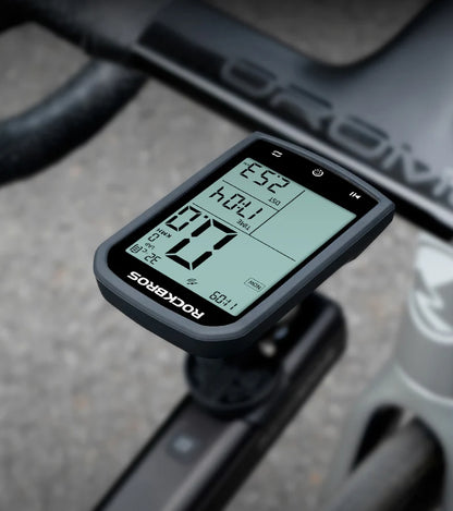 ROCKBROS Bicycle Computer GPS 5.0 ANT Bluetooth Waterproof Wireless Cyclocomputer Speedometer Bike Stopwatch Bike Accessories - MANDOTOS
