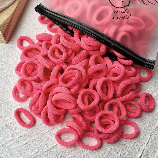 20/50pcs Kids Elastic Hair Bands Girls Sweets Scrunchie Rubber Band for Children Hair Ties Clips Headband Baby Hair Accessories - MANDOTOS
