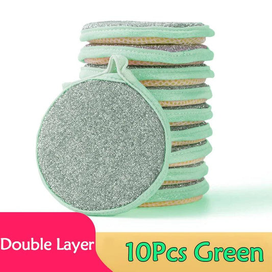5/10/20Pcs Double Side Dishwashing Sponge Dish Washing Brush Pan Pot Dish Wash Sponges Household Cleaning Kitchen Tools - MANDOTOS