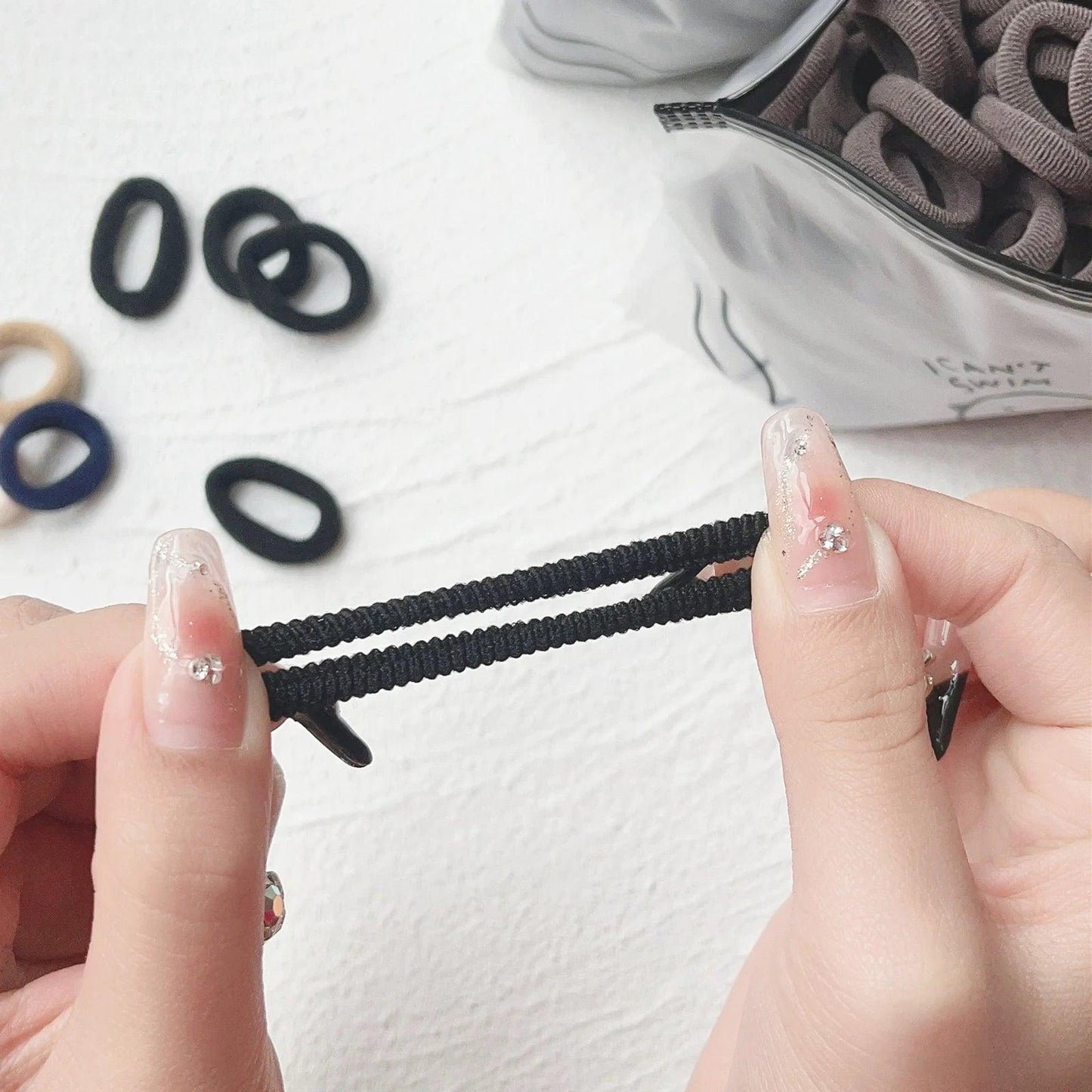 20/50pcs Kids Elastic Hair Bands Girls Sweets Scrunchie Rubber Band for Children Hair Ties Clips Headband Baby Hair Accessories - MANDOTOS