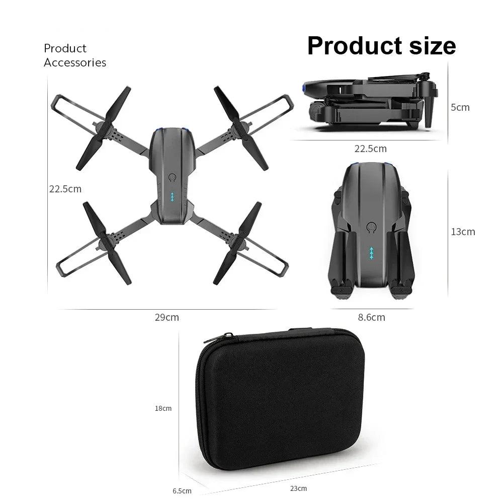 E99 Pro Drone Quadcopter Remote Control Handle Four Axis Aircraft HD 6K Photography UAV Altitude Fixation Helicopter Toys - MANDOTOS