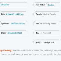 SAVA 2025NEW HAWKEYE SLR7 Carbon Fiber Road Bike with Shimano 105 DI2 R7170 Component Hydraulic Discs, Complete Adult Racing Set