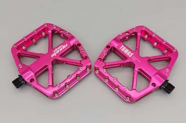 2025 New Bike Pedals  MTB Mountain Road Flat Non-slip CNC 3 Sealed Bearings Green Bicycle Pedals Route Cycling Accessories