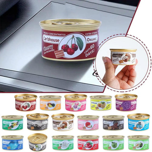 Car Air Freshener Bubble Gum Scent Organic Cans Odor Eliminator Essential Long-Lasting Strong Fragrance For Auto Home Closet - MANDOTOS