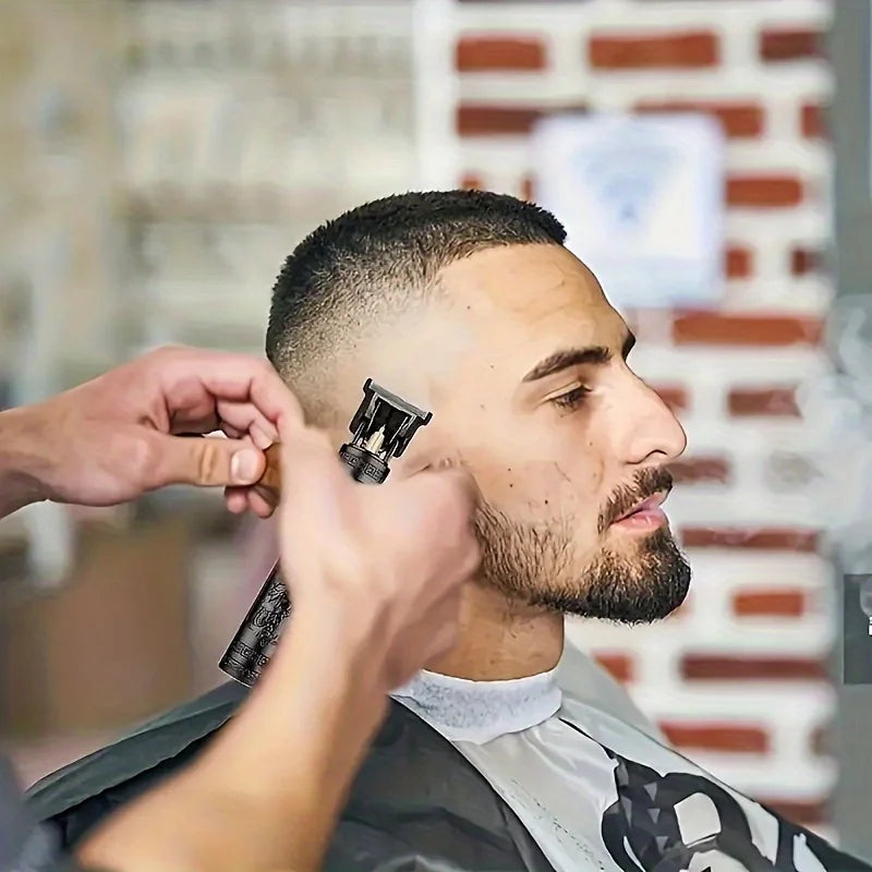 High-Power Electric Clippers Designed for Barbershops, Ideal for Shaving And Trimming with USB Charging. - MANDOTOS