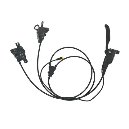 Hydraulic Disc Brake Kits with Front Dual Brake Calipers and Parking Button for Electric Bicycle Tricycle