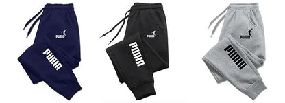 PUAIA Print Men's Pants Autumn/Winter New Sport Jogging Trousers Fitness Loose Fit Clothing Solid Color Outfit Streetwear Pants - MANDOTOS