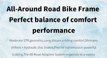 SAVA HAWKEYE Carbon Road Bike with SHIMAN0 105 7120 Kit T800 Carbon Road Bike Race Bike Aluminum Wheels