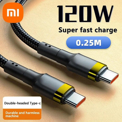 Xiaomi 120W Fast Charger PD Quick Charging High Quality USB C TO USB Type C Cable For iPhone 15 Plus Pro Max Samsung S24 - MANDOTOS