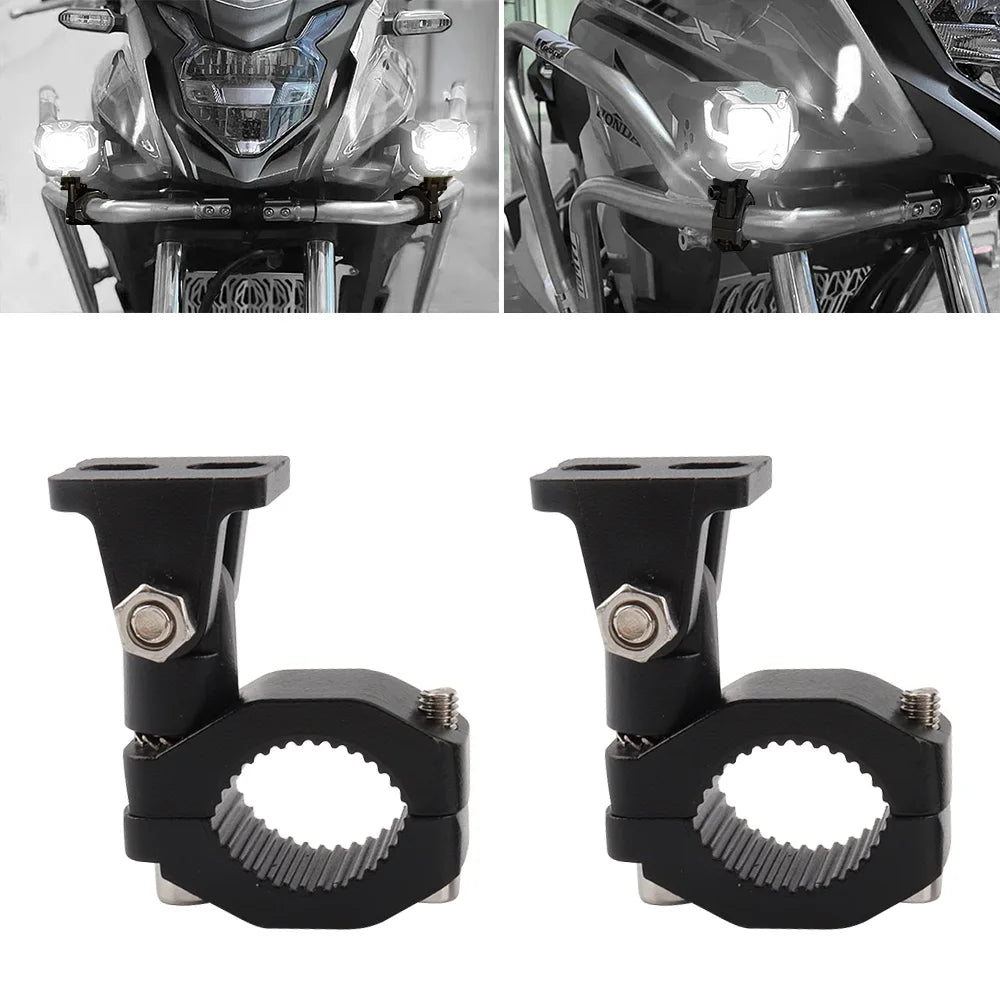 Motorcycle Crash Bars Foglights Mounting Bracket Motorbike Highway Bar Driving Light Mount Crash Bars Spotlight Mount Clamp