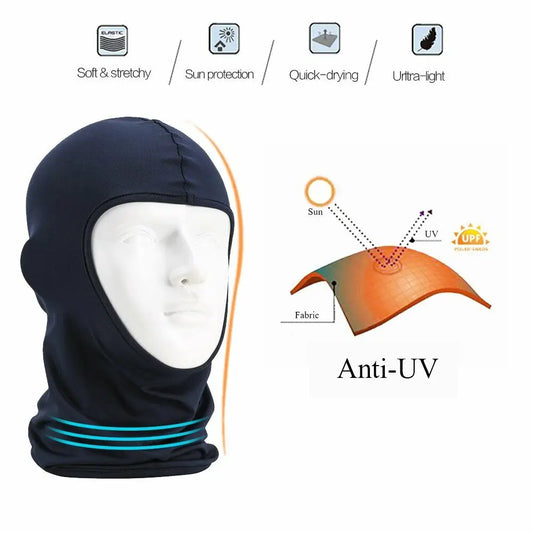 Balaclava Full Face Mask UV Protection Ski Sun Hood Tactical Motorcycle Helmet Bandana Neck Windproof Face Shield Biker Mask - MANDOTOS