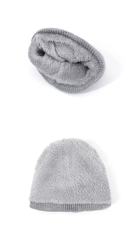 Brimless Hat With Goggles For Men And Women In Winter Hat Neutral Solid Color Skull Knitted Hat In Winter - MANDOTOS