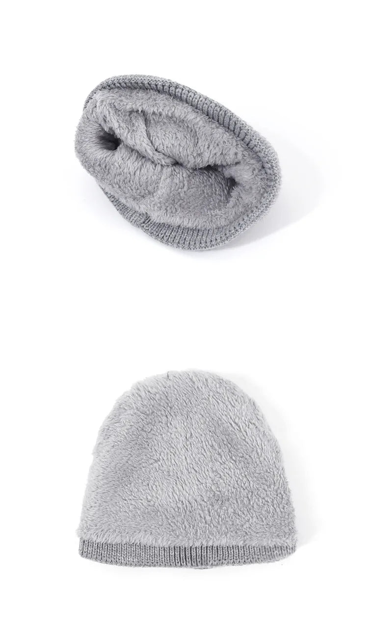 Brimless Hat With Goggles For Men And Women In Winter Hat Neutral Solid Color Skull Knitted Hat In Winter - MANDOTOS