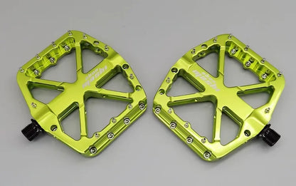 2025 New Bike Pedals  MTB Mountain Road Flat Non-slip CNC 3 Sealed Bearings Green Bicycle Pedals Route Cycling Accessories