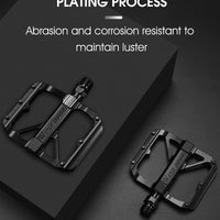 WEST BIKING Bicycle Pedals Sealed DU Bearing Nonslip Pedal Mountain Road Bike Cycling Alloy MTB Pedal Bicycle Accessories
