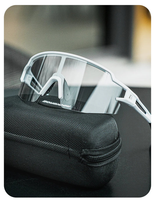 ROCKBROS Cycling Glasses Photochromic Polarized Lens Bike Glasses UV400 Protection Eyewear Sunglasses MTB Road Bicycle Goggles - MANDOTOS