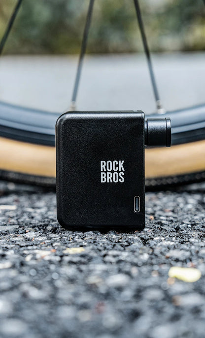 ROCKBROS Portable Mini Electric Bicycle Pump 120PSI Type-C Bike Tire Air Inflator Pump MTB Road AV FV Valve Cycling Pump - MANDOTOS