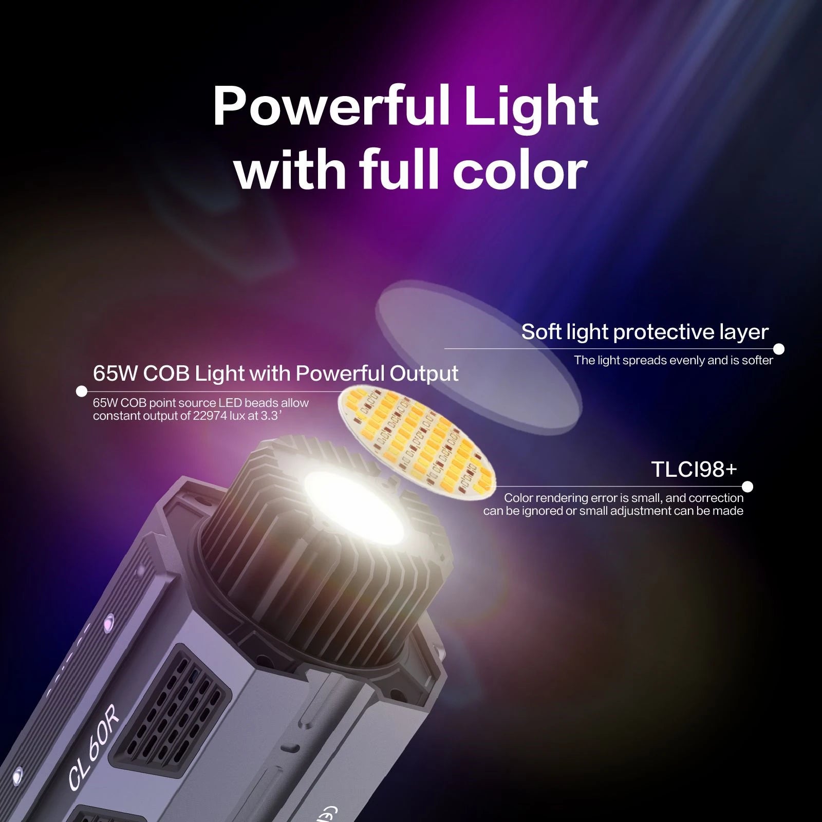 COLBOR CL60R Professional LED Photography Light - MANDOTOS