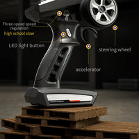 Teeggi 16101 /16102 PRO 1:16 High Speed RC Car With LED Light Drift 70KM/H 4WD RC Off-Road Car Monster Truck Toy For Kid Gifts - MANDOTOS