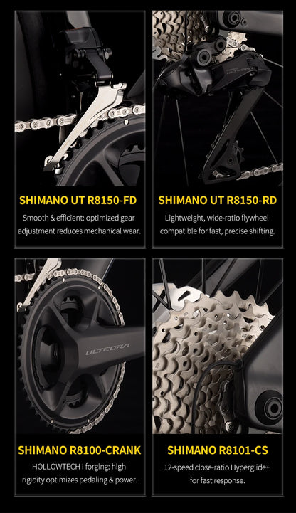 SAVA AEROX SLR8 Full Carbon Fiber Racing Grade Road Bike E-Shift Road Bike with SHIMAN0 ULTEGRA 8170 Di2 Kit UCI+CE Approved