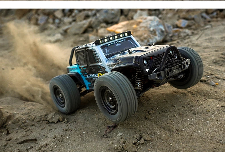 Teeggi 16101 /16102 PRO 1:16 High Speed RC Car With LED Light Drift 70KM/H 4WD RC Off-Road Car Monster Truck Toy For Kid Gifts - MANDOTOS