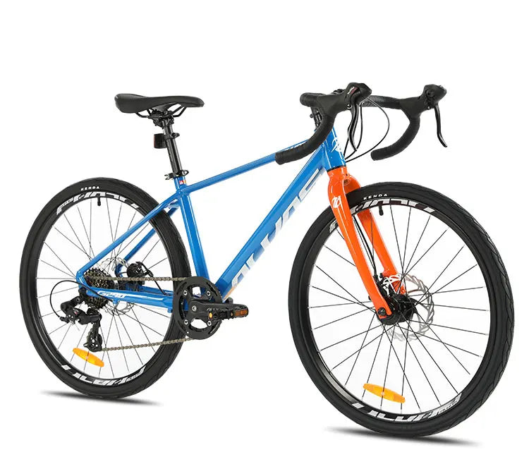 F, YUZE G240 7Speed Aluminum Disc Brake Bike Boy Girl Student Children Bicycle Teen Road bicicleta велосипед Handlebar 380mm