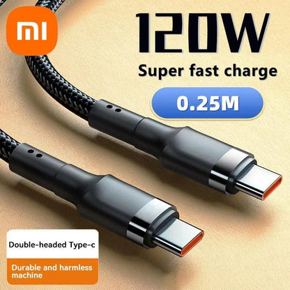 Xiaomi 120W Fast Charger PD Quick Charging High Quality USB C TO USB Type C Cable For iPhone 15 Plus Pro Max Samsung S24 - MANDOTOS