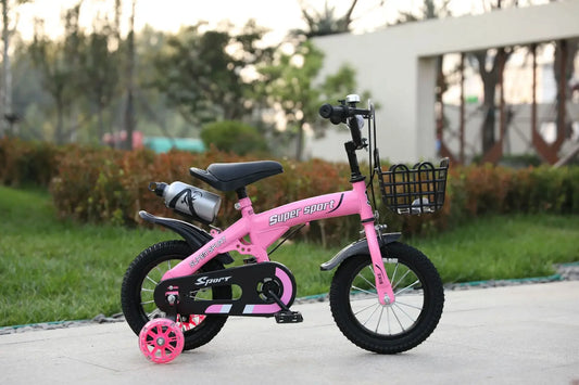 Children's Bicycles for Boys Aged 3-10 Years Old Children Girls Children's Bicycles with Flashing Auxiliary Wheels