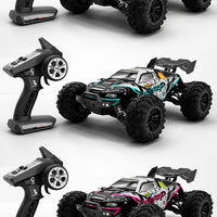 Teeggi 16101 /16102 PRO 1:16 High Speed RC Car With LED Light Drift 70KM/H 4WD RC Off-Road Car Monster Truck Toy For Kid Gifts - MANDOTOS
